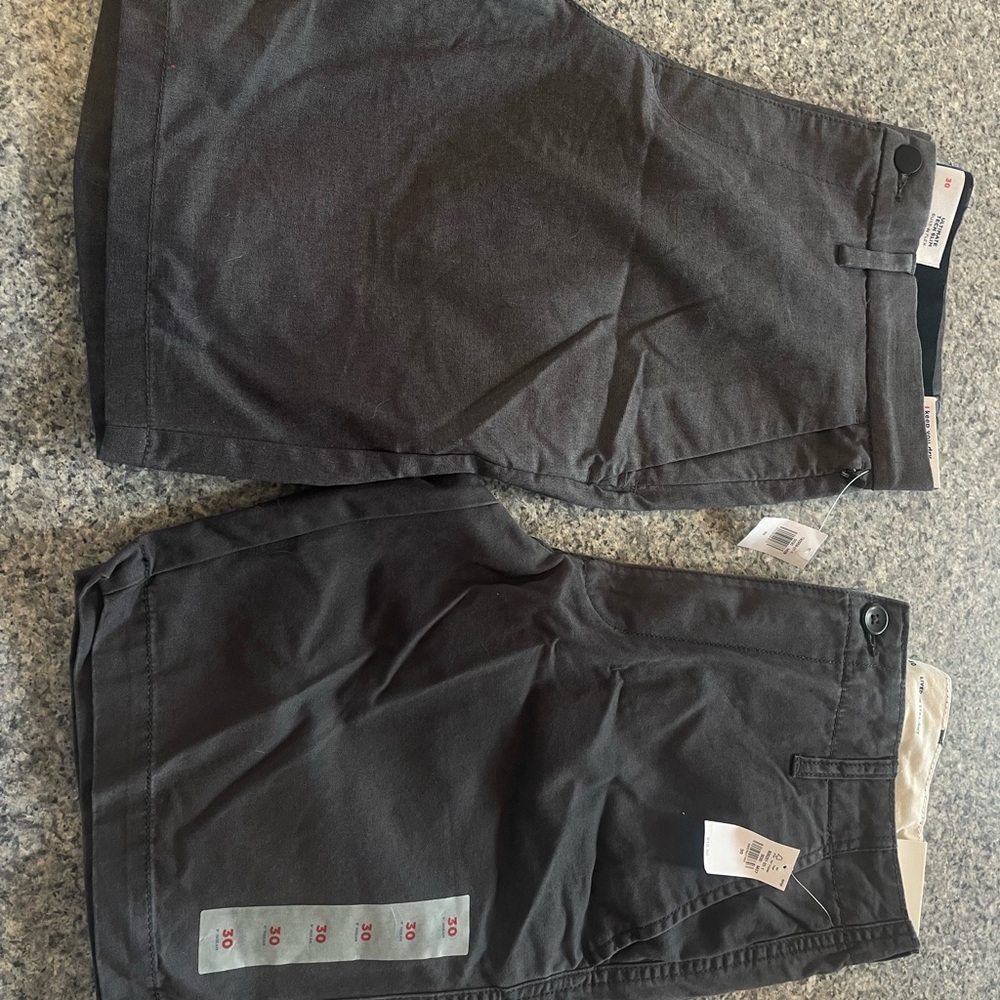 Dark Gray Casual Shorts